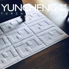 5ZV7 Misty Purple F Contains Wool Living Room Coffee Table Bedroom 3D Large Area Carpet Full Cover Study Closet Bed 