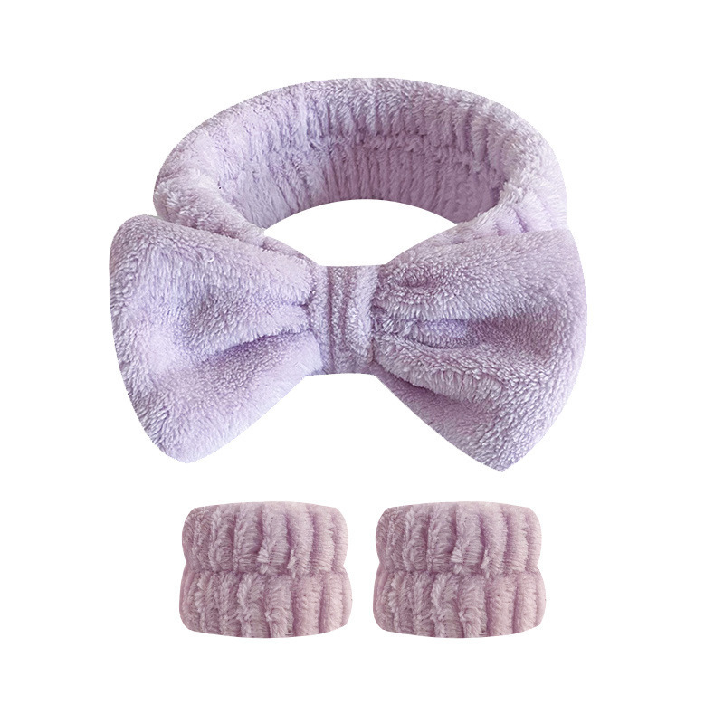 Fronteriza arco lavado facial correa de pelo correa de muñeca Europa y América color sólido aplicar máscara de pelo banda de belleza adornamientos para el pelo al por mayor