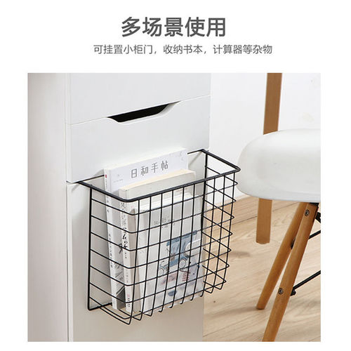 Iron kitchen cabinet under-hanging basket divider rack hanging storage organizer closet storage rack household storage basket