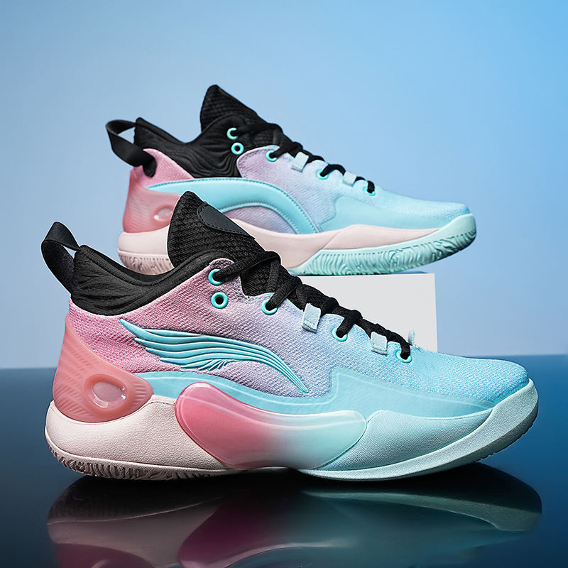 Zapatos de baloncesto transpirables de malla de alta calidad 18 fricción resistente al desgaste 17 zapatos juveniles