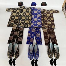 寒衣寿衣祭祀用品七彩烫金棉衣寒衣节十月一上坟加厚布衣男女款