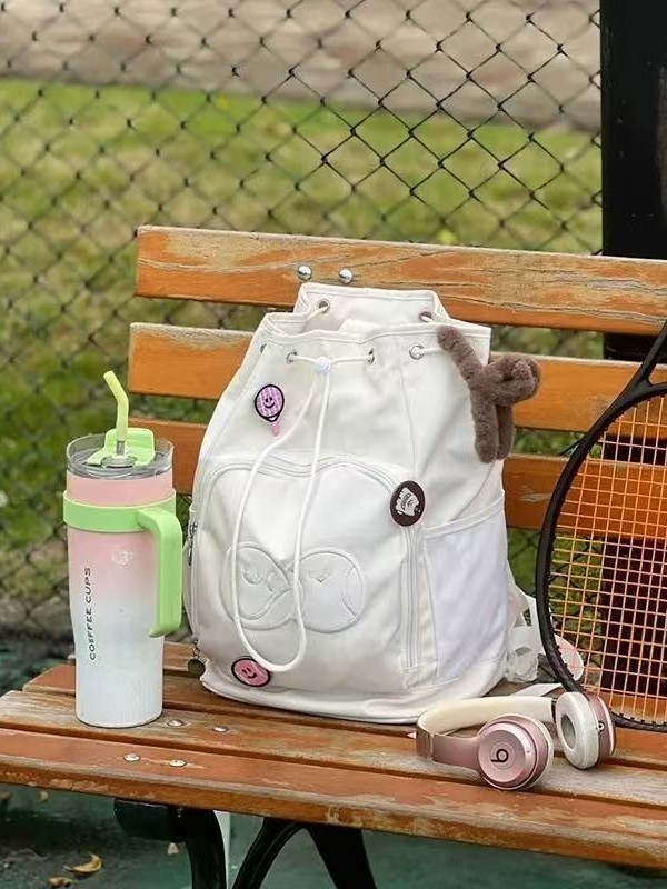 高品質テニスバッグバックパックナイロン新しいポータブル大容量テニスラケットバッグスポーツバドミントンバッグ|undefined