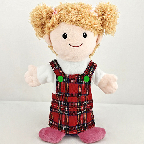 Parent-child interaction character plush toy kindergarten role-playing cartoon doll family figurine