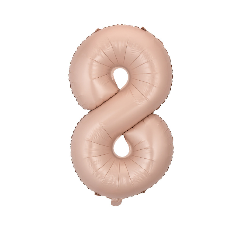 Versión americana verde digital flotante vacío globo de película de aluminio 32 pulgadas oro medio globo digital 34 pulgadas globo decoración al por mayor