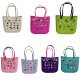 in stock Supply Cross-border 2025 New European and American Popular EVA Hole Bag Handbag Beach Storage Crescent Bag