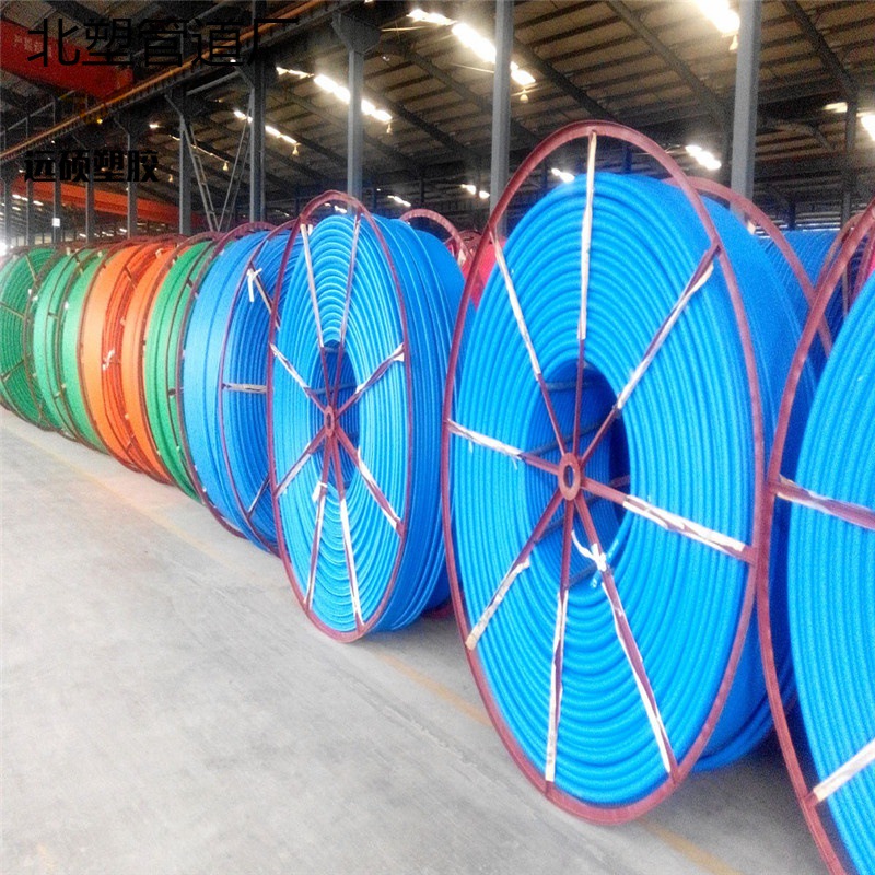 PE硅芯管hdpe穿线管pe电力管 40/33通讯电缆管高速监控穿线管吹缆