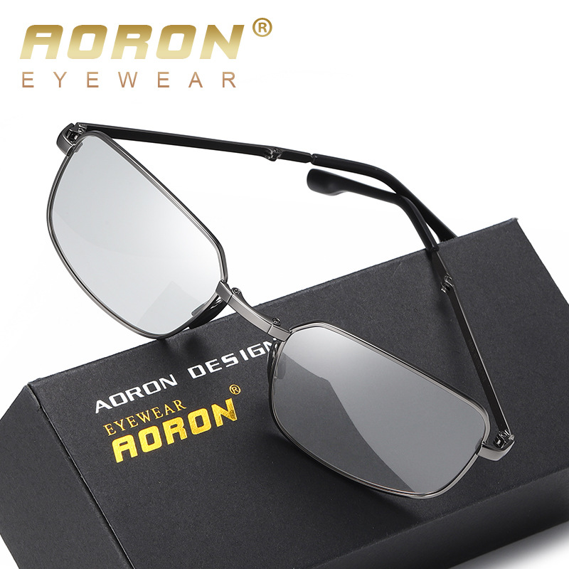 Polarized Photochromic Sunglasses For Men Driving Night Vision_voghion.com