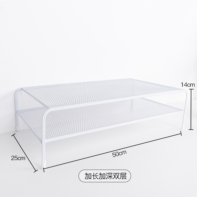 Organizador de almacenamiento minimalista para escritorio de dormitorio con soporte elevado para computadora, estante elevador para monitor de oficina sin instalación.