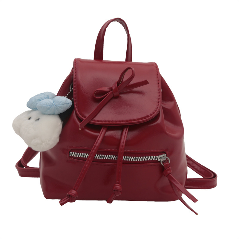 Mochila de nicho coreano para mujeres otoño 2024 nueva moda mochila de moda versátil de un solo hombro bolso de cubo