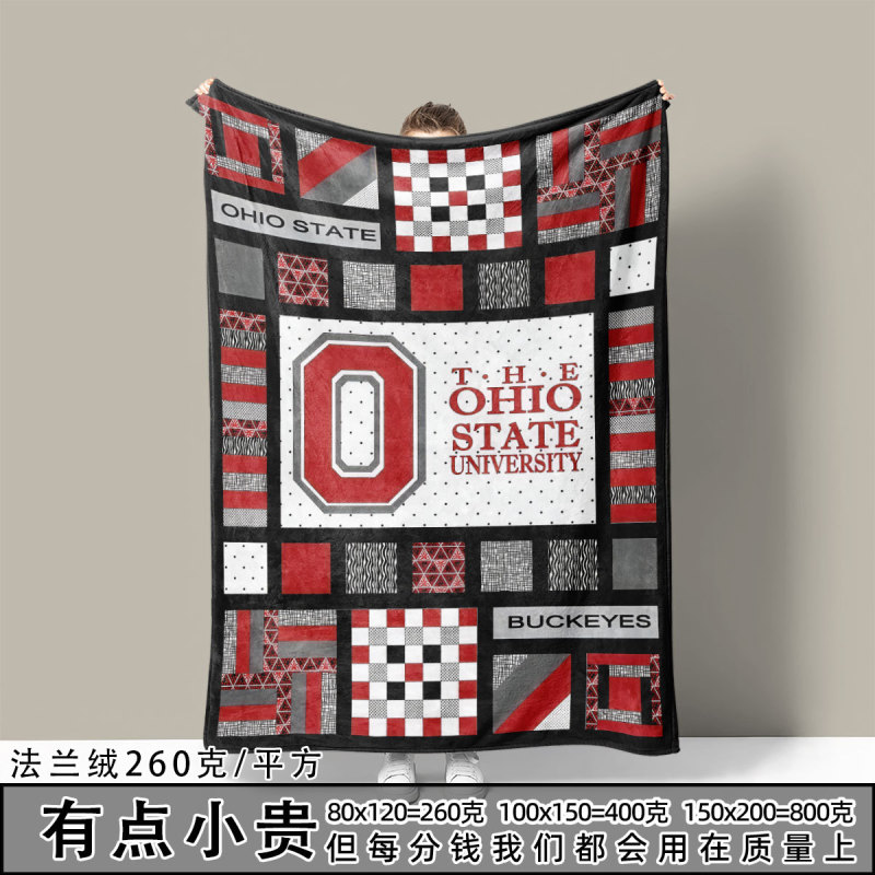 Ohio State University Blanket, Soft and Warm Flannel Blanket, Multifunctional Shawl, Gift Blanket, Suitable for All Seasons Ohio State University Blanket, Soft and Warm Flannel Blanket, Multifunctional Shawl, Gift Blanket, Suitable for All Seasons