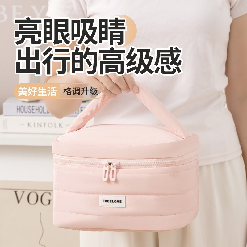 化妆包化妆刷子口红收纳包便捷大容量手提洗漱包女批发国潮风|undefined