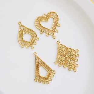 14K����ɫ�ٽz�U�Ր��Ķ������ diy�ֹ�ˮ�����K��������