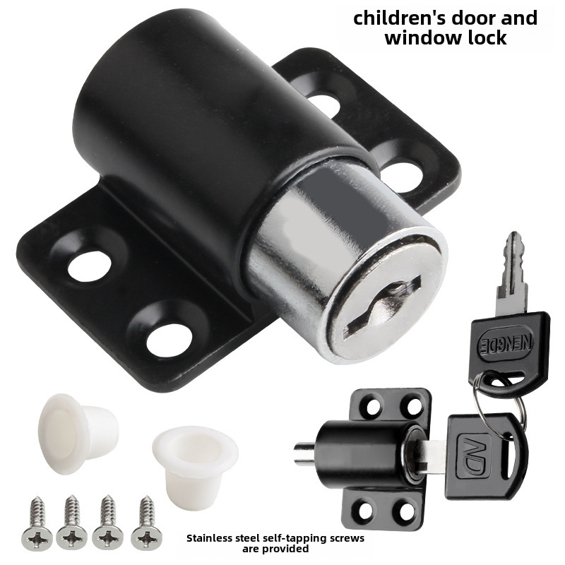 Sliding Door Lock, Plastic Aluminum Alloy Window Lock, Hinge Door Lock, Push-Pull Door Lock, Child Safety Lock, Fastener, Positioner