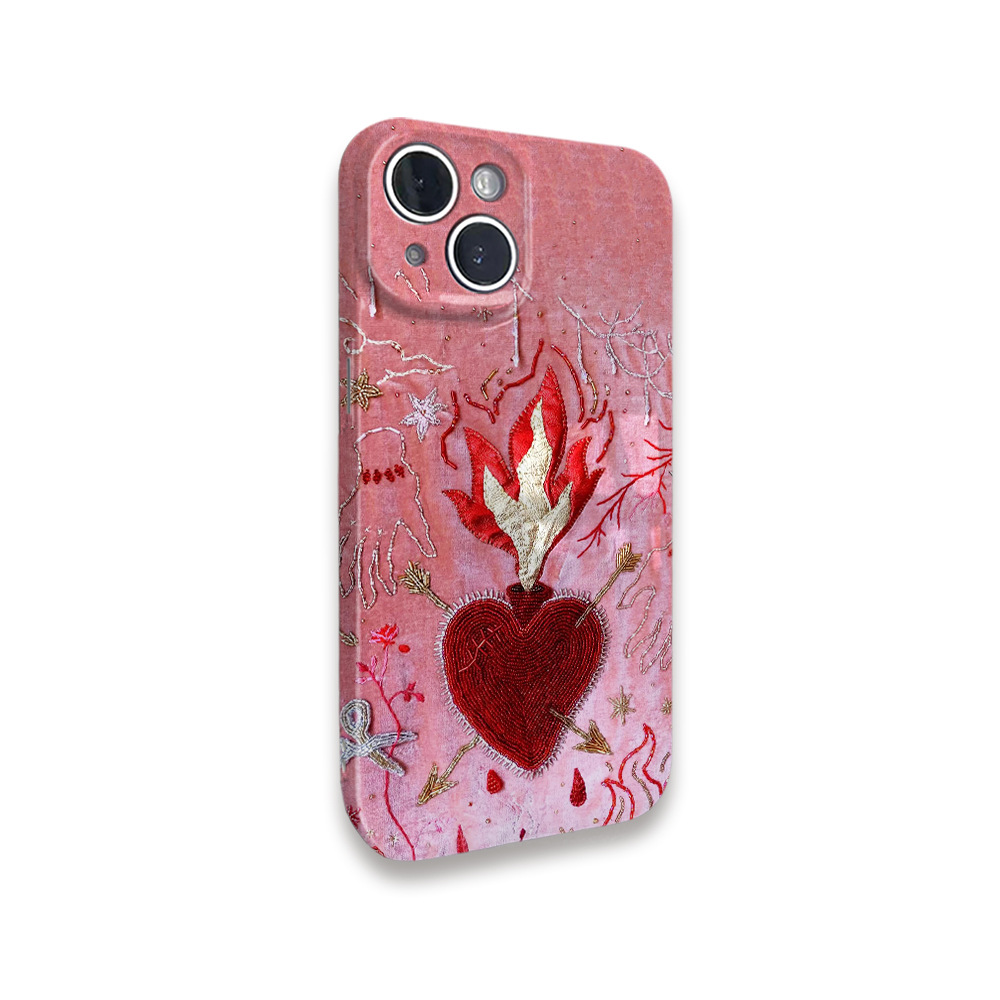 45g Weight iPhone Applicable Brands Phone Cases Classification Feilin Material Flame, Heart Shape Pattern Cute Style Feilin Flame Heart Shape Cute Phone Cases Phone Accessories 5