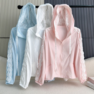 K4H Real Shot in Stock Sun Protection Clothing Thin Ice Silk Outdoor Anti-Uv Breathable Skin Clothing Casual Sun Protection Clothing Outer