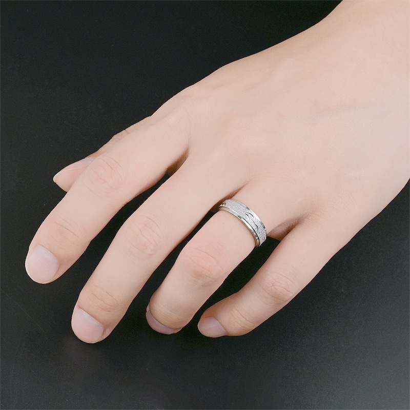 9g Weight Rings Classification 1 Piece Quantity Holiday, Daily Occasion Titanium Steel Material Geometric Pattern Unisex Gender Plating Design Simple Style Style Simple Style Geometric Titanium Steel Plating Unisex Rings 1