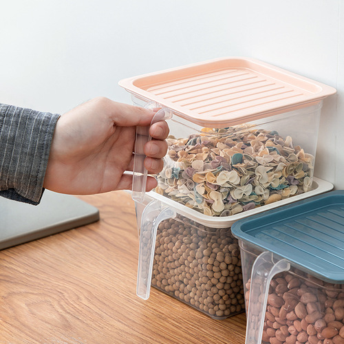 Sealed cans, plastic food cans, storage cans, storage cans, cereals, kitchen snacks, refrigerator storage boxes