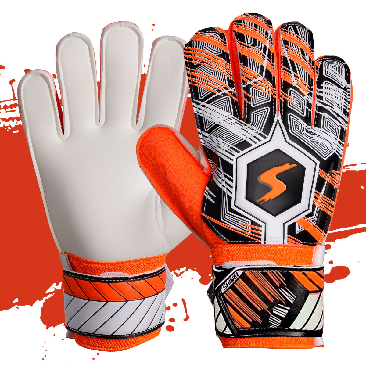 Torwarthandschuhe, atmungsaktiv, für Kinder und Jugendliche, Fingerschutz, rutschfest, Trainingshandschuhe für Erwachsene, abriebfest_voghion.com