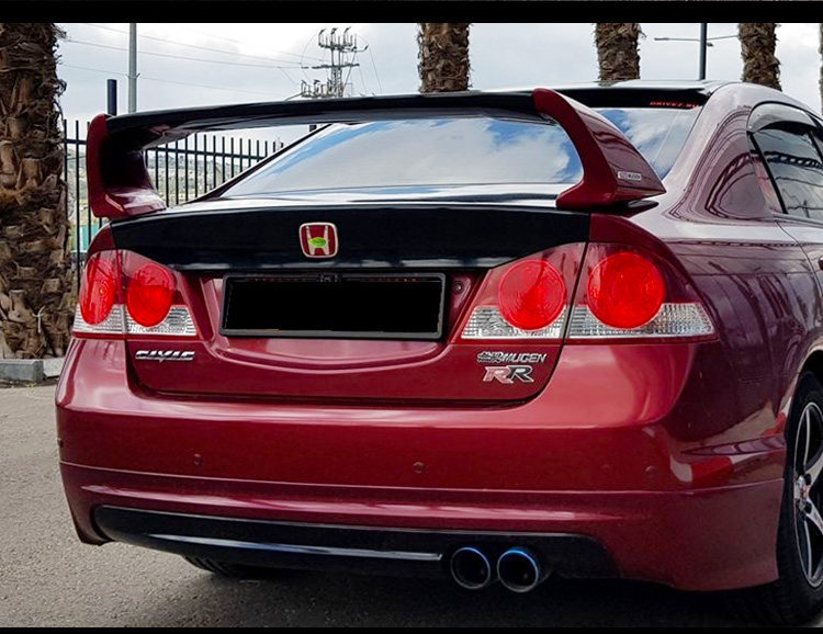 Suitable for Honda Eighth-Generation Civic Rear Wing, 8Th and 9.5Th Generation Civic, Civic Si Modified Fd2 Style High Spoiler