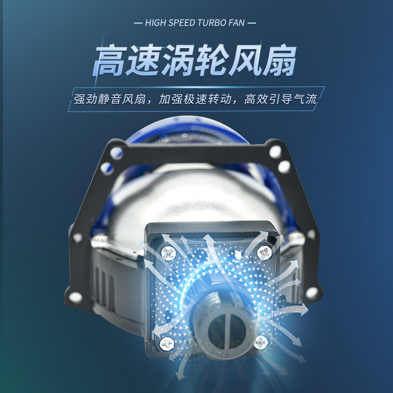 Fankai W1 doble luz taza coche LED faro sin pérdida de doble luz lente 60W lejos y cerca de luz H4H790059006