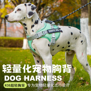 2025 cross-border new pet dog leash small and medium-sized dog vest chest strap dog walking rope factory outlet