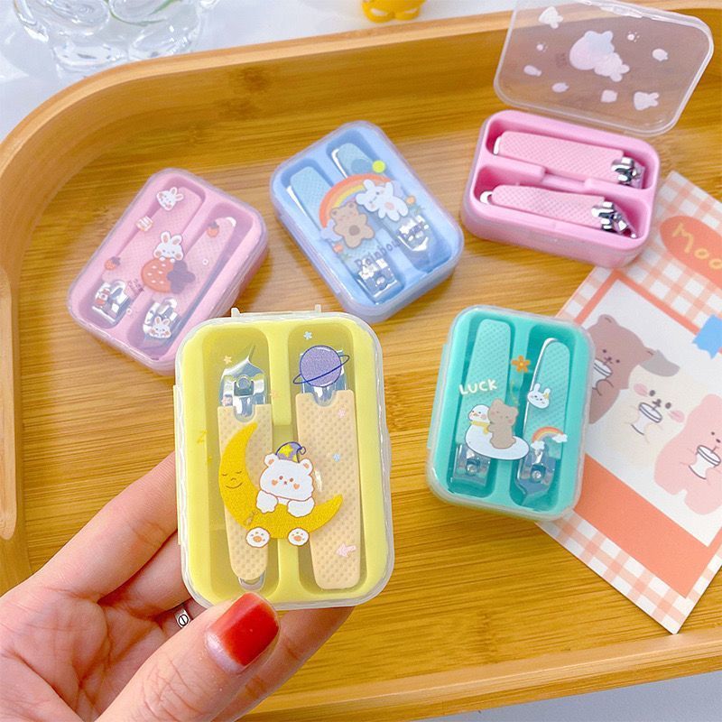 K-Style of Ins Style Girly Heart Nail Scissors Multifunctional Nail Clippers Durable Cartoon Tools Cute Portable Diagonal Pliers