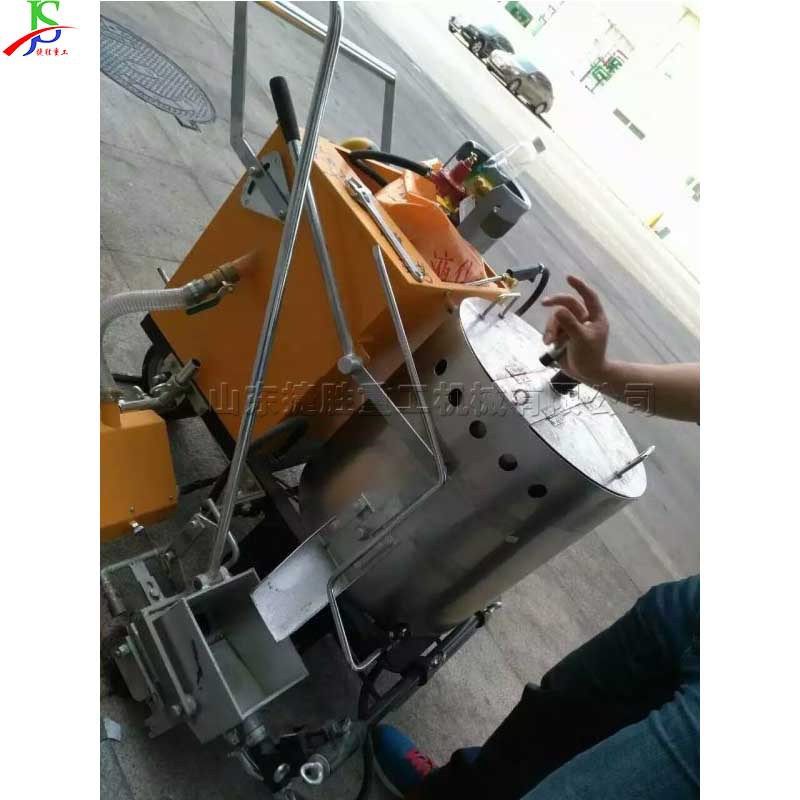 Máquina de marcado de fusión en caliente de empuje manual línea de marcado de pavimento municipal marca de vehículo línea de pavimento de carretera máquina de pulverización