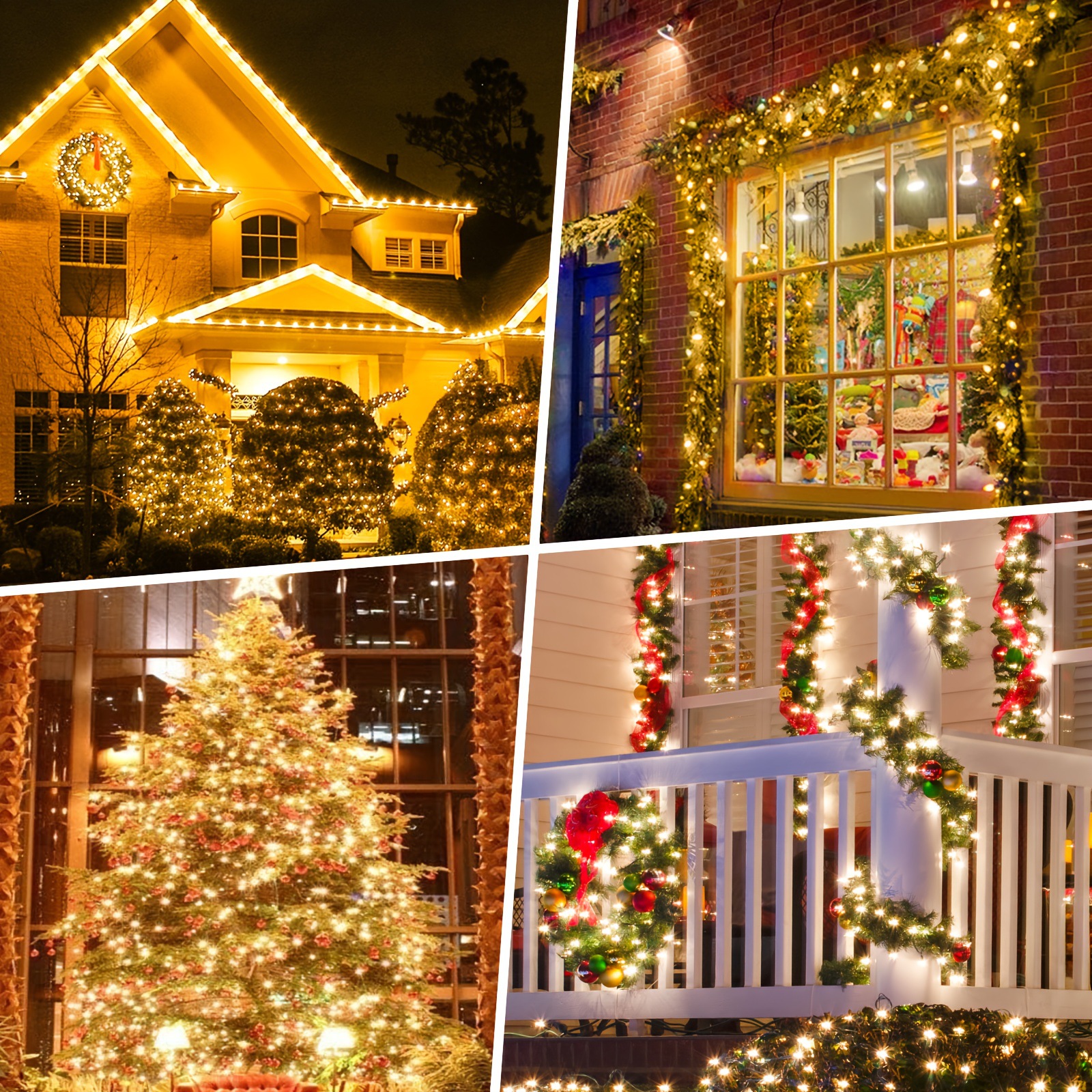 301ft Christmas Twinkle Lights Outdoor Xmas String Lights