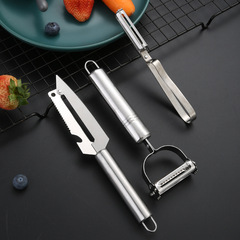 Stainless steel peeler kitchen gadget set multi-functional household tools fruit and vegetable peeling knife fish scale planer