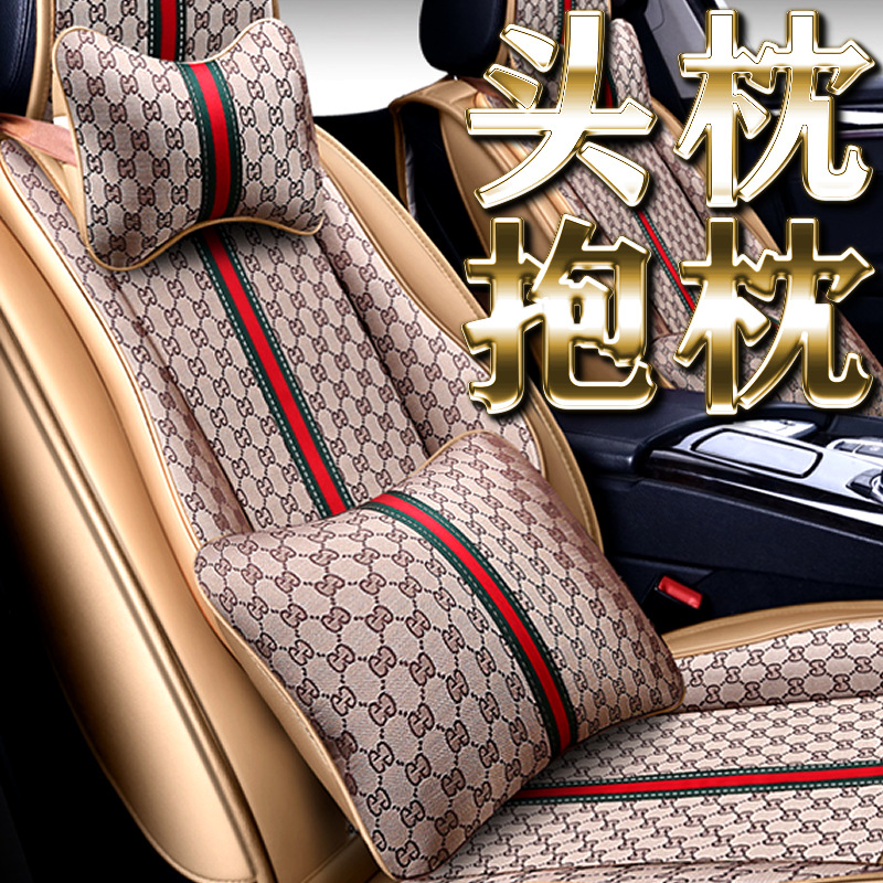 批發古風汽車頭枕抱枕頭跨境卡通要靠枕居家辦公腰枕腰墊車用腰靠