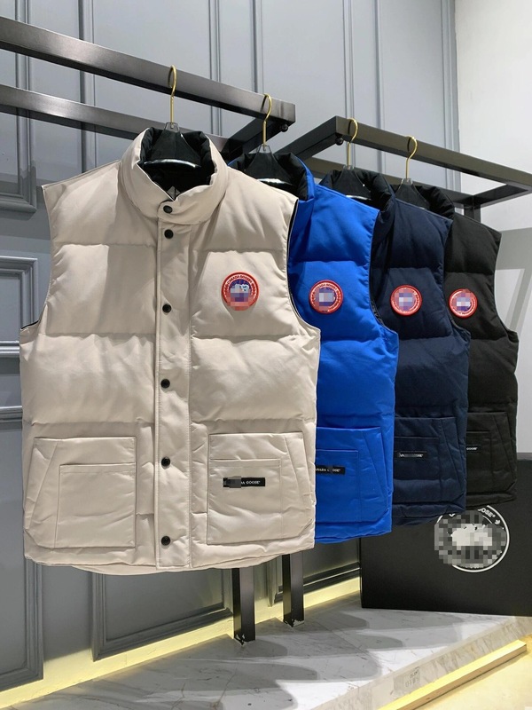 秋冬24FW グースファミリー 綿入りベスト 暖かいスタンドカラー 厚手 男女兼用 ゆったりベスト 厚手保温|undefined