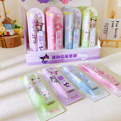 New Kids' Cartoon Anime 0.5 Mechanical Pencil with Refill Set – Creative Japanese-Style Sanrio Cute Stationery