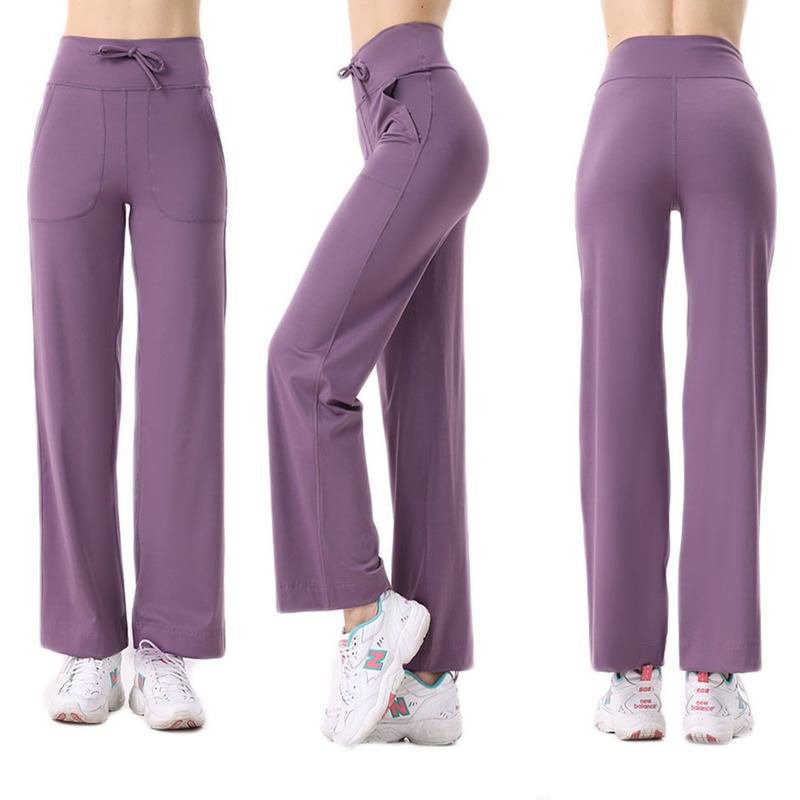 Yoga trousers SWIFT SPEED women's sports casual cloud-sensitive high elastic drawstring pocket wide-leg pants