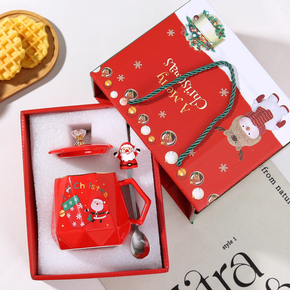 Boots, glass cover, gift box