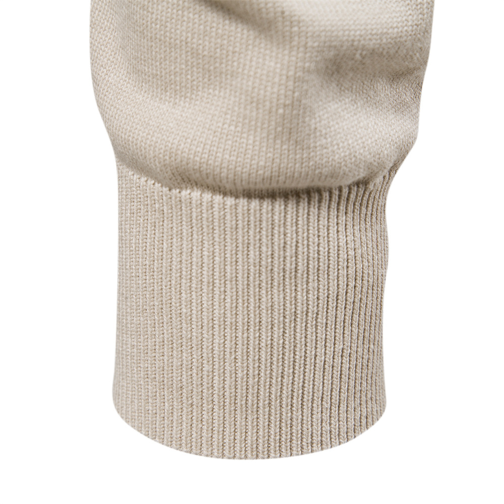 Hochwertiger 2024 Herbst- und Winterneuheiten Pullover aus reiner Baumwolle mit einfarbigem Strickpullover für Herren_voghion.com