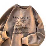 Tide, бархатный демисезонный свитшот, трендовый лонгслив для влюбленных для отдыха, в американском стиле