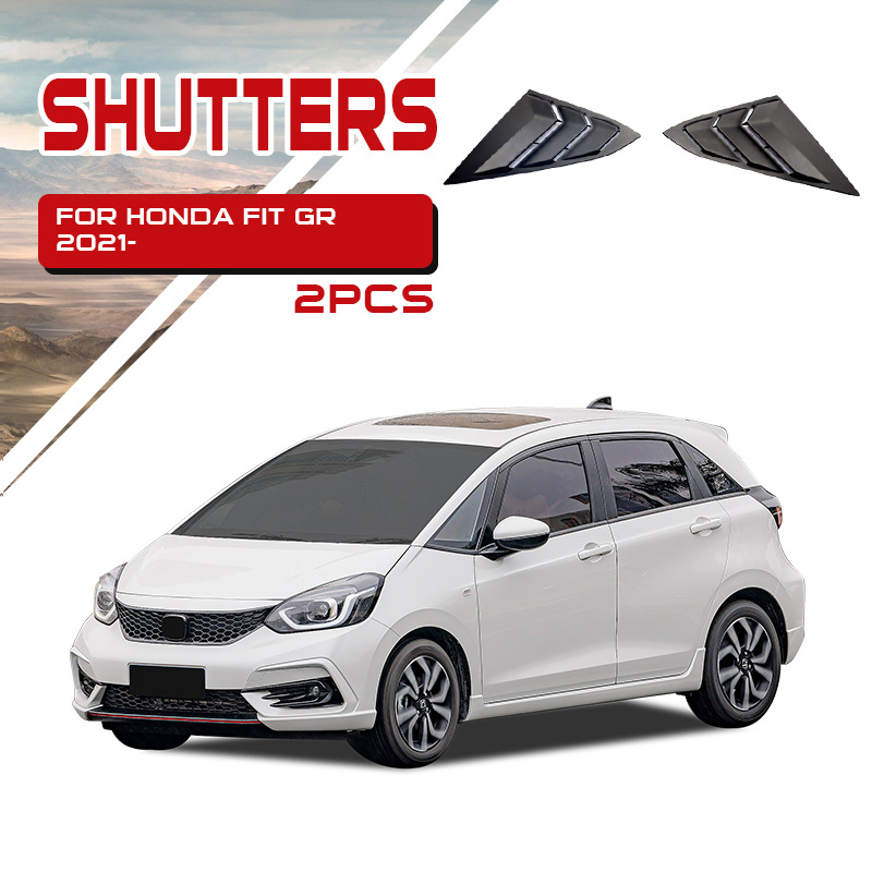 Tenxinrui adecuado para Honda Fit Laifu salsa Modificación del coche lluvia de la ceja ventana protector de lluvia de platino protector de la lluvia Accesorios