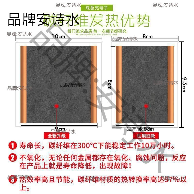 外贸碳纤维调温电加热手把套冬季摩托车加热手把智能恒温防滑防水