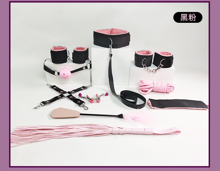 Jiuai SM Mood Set 10-Piece Bonding Kit with Handcuffs and Nipple Clamps — detail image 27