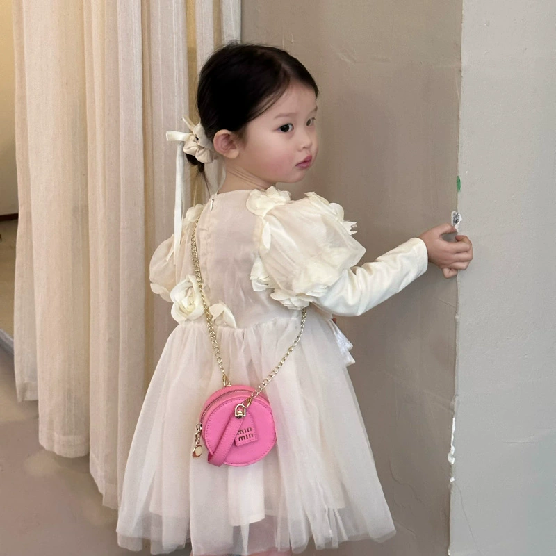 Children's bag, small chain with letters, shoulder bag, Korean style