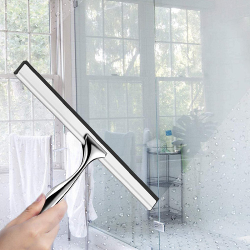 Glass wiper stainless steel glass wiper tool glass wiper bathroom toilet wiper with hook