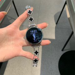 適用華為gt5バンドgt5pro四葉草チェーンwatch4金属gt4腕時計gt3/2女性バンド