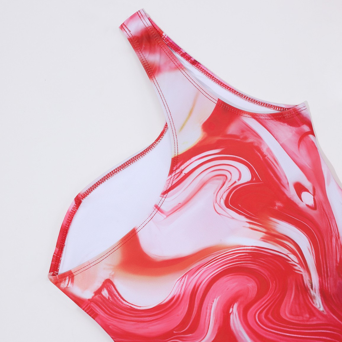 Europees en Amerikaans bestverkochte modieuze badpak uit één stuk met psychedelische kleuren en zonbescherming, set DY030_voghion.com