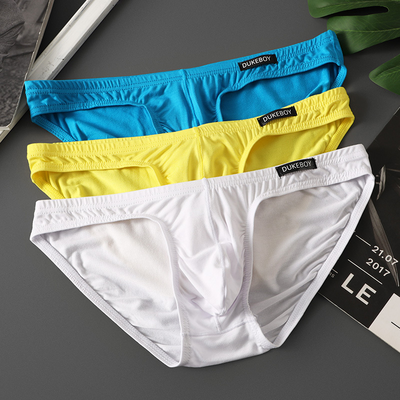 Men's Briefs New Foreign Trade Cross-Border Fashion Low-Waist Breathable Modal Tight Underwear Solid Color Bikini