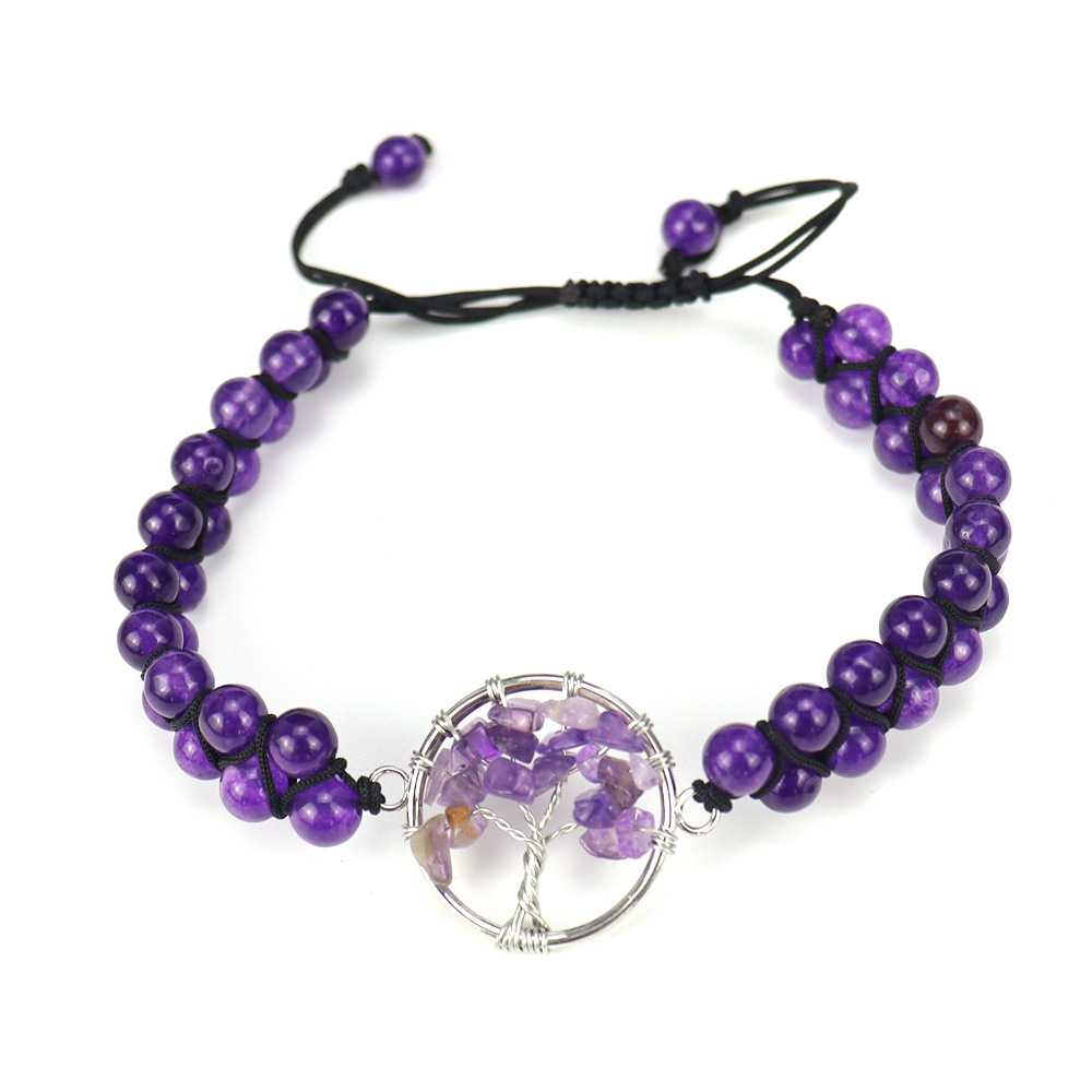 Tree Pattern Unisex Gender Fashion Tree Natural Stone Bracelets 1 Piece