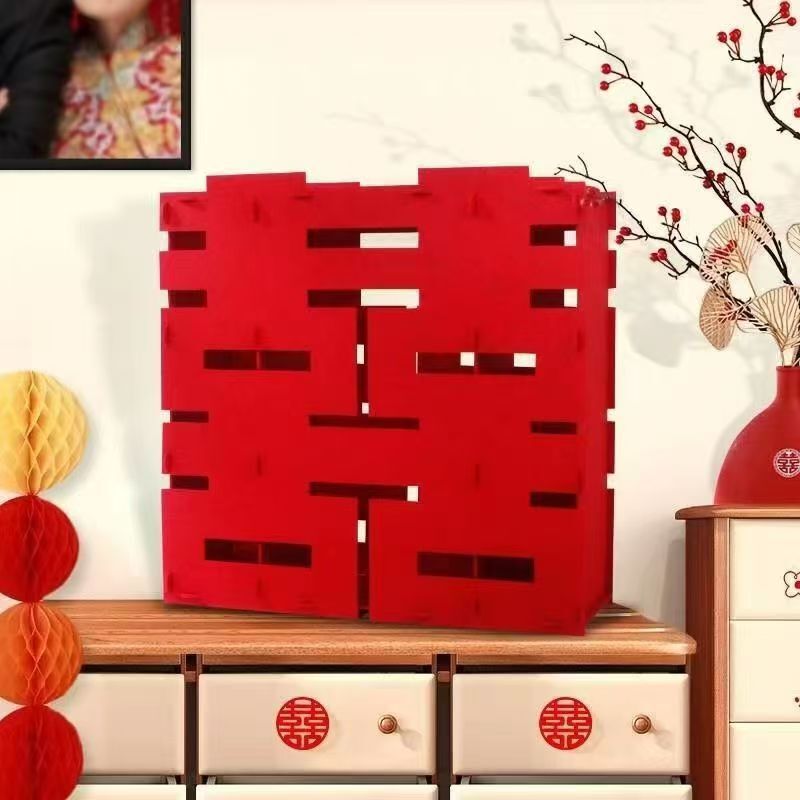 結婚式特大ハッピーフロア立体装飾品結婚式ルーム囍字垂直婚約結婚式レイアウト装飾セット kt ボード|undefined