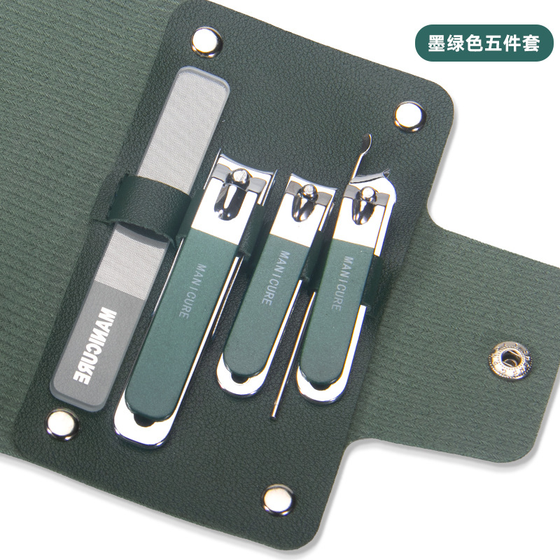 Dark green [5-piece set with ear digs]