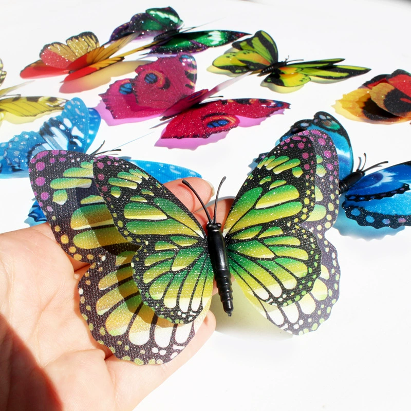 Вспышка 12 см двухслойный Gympani Моделирование Бабочка Креативные украшения для дома аксессуары для фонарей фестиваль украшения бабочка