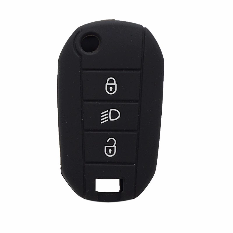Подходящие для Citroen Peugeot 308 307 408 C4L C3XR ключ-элемент дистанционного управления, чехол из силикона стандартного размера