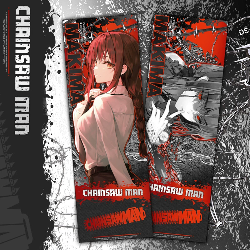 Лазерный закладка для книг Chainsaw people новый билет Mattima Electric Podapawa независимая упаковка двусторонний рисунок лазерная закладка